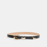MIXED METAL BUCKLE BELT BLACK