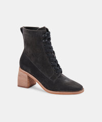 IDEN BOOTIES ANTHRACITE SUEDE - re:vita
