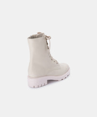 LOTTIE BOOTS IVORY LEATHER - re:vita