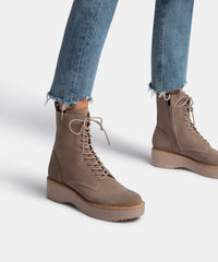 VELA BOOTS ALMOND SUEDE - re:vita