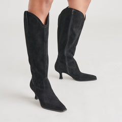 ARIANA BOOTS ONYX SUEDE - re:vita