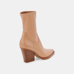 BOYD BOOTS TAN LEATHER - re:vita