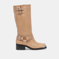 EVI BOOTS CAMEL LEATHER - re:vita