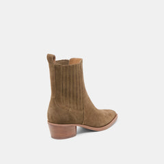 FAINT H2O BOOTIES OLIVE SUEDE