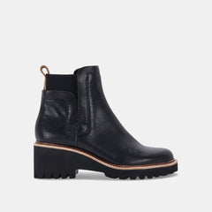 HUEY H2O BOOTS BLACK LEATHER - re:vita