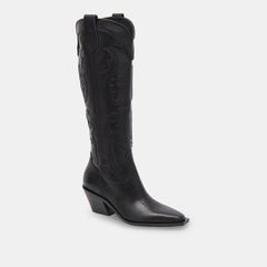 SAMSIN BOOTS BLACK LEATHER