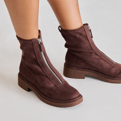 SHANTE BOOTS MAHOGANY STELLA SUEDE