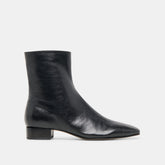 TARINE BOOTIES BLACK LEATHER