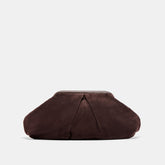 SAHARA CLUTCH ESPRESSO SUEDE