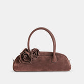 BORACAY SHOULDER BAG CHOCOLATE SUEDE
