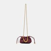 CLEO CROSSBODY BURGUNDY SUEDE
