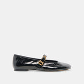 ALIZZA BALLET FLATS MIDNIGHT CRINKLE PATENT