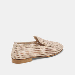 ARMOND FLATS BONE WOVEN LEATHER