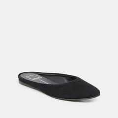 EILA FLATS ONYX SUEDE
