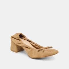 KARMIN HEELS DK TAUPE SUEDE