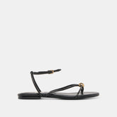 KENLEY SANDALS BLACK LEATHER