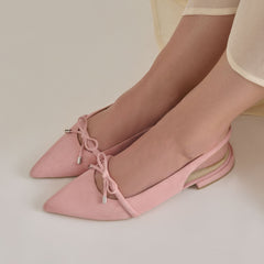 PAYGE FLATS PETAL PINK SUEDE