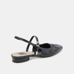 RIANNE FLATS MIDNIGHT CRINKLE PATENT - re:vita