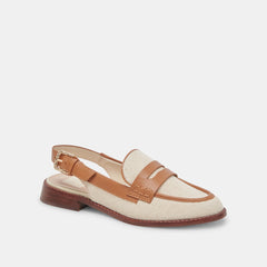 HARDI LOAFERS TAN MULTI CANVAS - re:vita