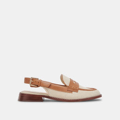 HARDI LOAFERS TAN MULTI CANVAS - re:vita