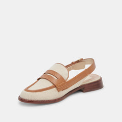 HARDI LOAFERS TAN MULTI CANVAS - re:vita