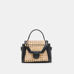 TROPEZ CROSSBODY BLACK NATURAL CANE
