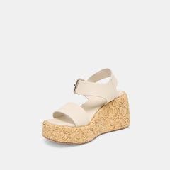 AURI WEDGES BONE LEATHER