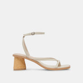 BANITA WIDE SANDALS IVORY LEATHER - re:vita