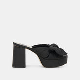 BLARE HEELS ONYX SATIN - re:vita