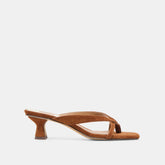 BREVEL HEELS DK BROWN SUEDE