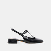 DEIDRA FLATS MIDNIGHT CRINKLE PATENT LEATHER - re:vita