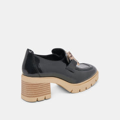 HAROLD HEELS MIDNIGHT PATENT LEATHER - re:vita