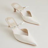 KANIKA PEARL MID HEELS VANILLA PEARLS - re:vita