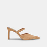 KANIKA HEELS TAN SUEDE - re:vita