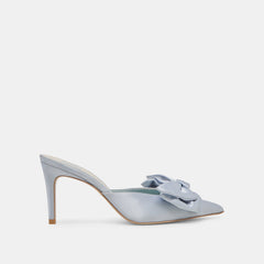 KAYLI HEELS LIGHT BLUE SATIN - re:vita