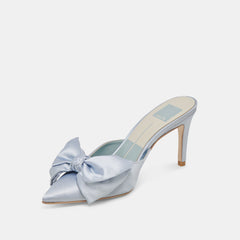 KAYLI HEELS LIGHT BLUE SATIN - re:vita