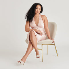 LAVENA FLORAL HEELS WHITE YELLOW FLORAL MESH