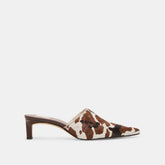 LEXY HEELS COCOA TAURUS CALF HAIR
