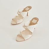 MANDEL PEARL HEELS IVORY MESH - re:vita