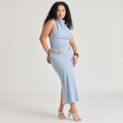 NOLAH PEARL HEELS ICE BLUE STELLA