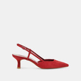ODELA HEELS CRIMSON SUEDE - re:vita
