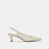 OLYMPA HEELS WHITE STELLA