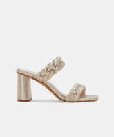 PAILY HEELS LIGHT GOLD METALLIC STELLA SUEDE - re:vita