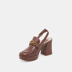 SIRUS HEELS CHOCOLATE LEATHER - re:vita