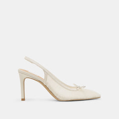 YELA HEELS WHITE TULLE - re:vita