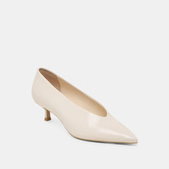 ALWYN HEELS BONE CRINKLE PATENT - re:vita