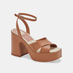 WESSI HEELS CARAMEL LEATHER - re:vita