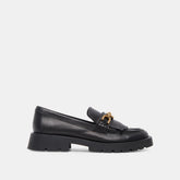 ERNA WIDE FLATS BLACK LEATHER - re:vita