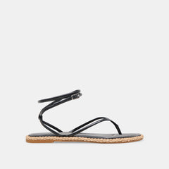 COVE SANDALS BLACK LEATHER