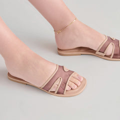 FLORI SANDALS LIGHT TAN MESH